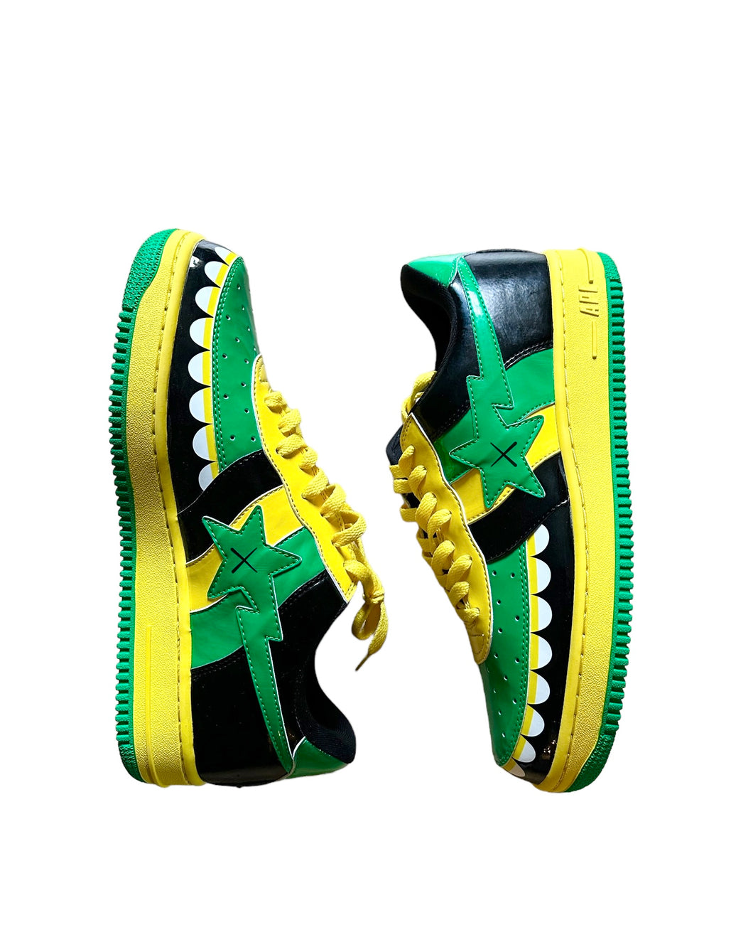 BAPE x KAWS Jamaica Chomper BAPESTA Shoes