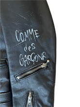 Load image into Gallery viewer, Comme Des Garçons x Lewis Leathers &quot;Live Free&quot; Painted Jacket
