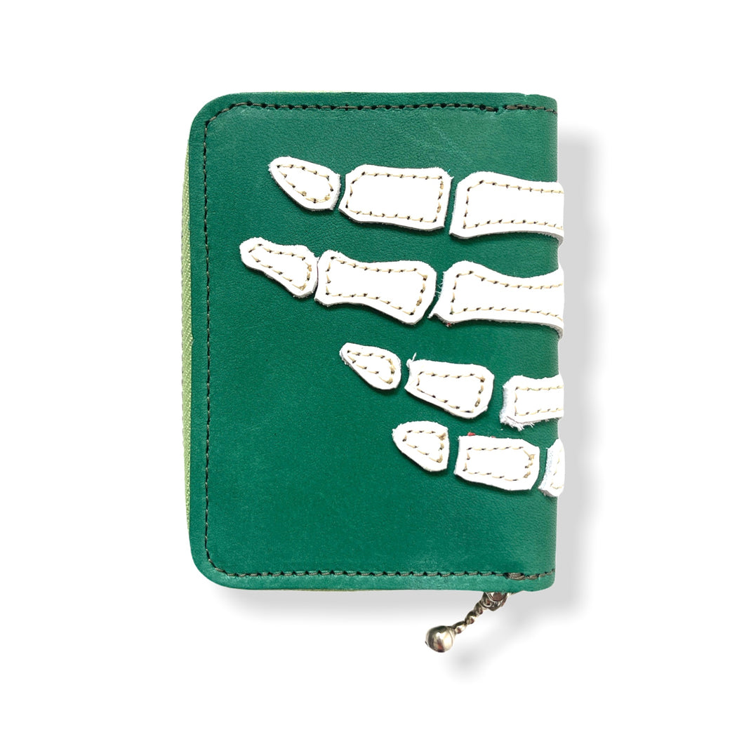 Kapital Bone Hand Mini-Zip Wallet