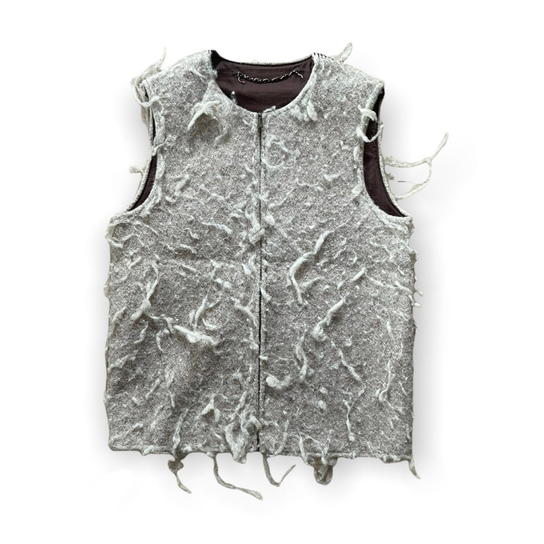 Number (N)ine Compressed Wool Zip-Up Vest