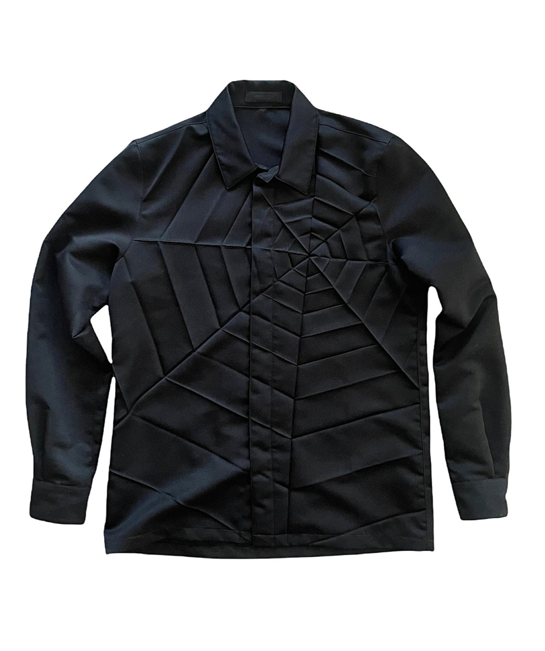 Undercover Spider-web Pleated Shirt