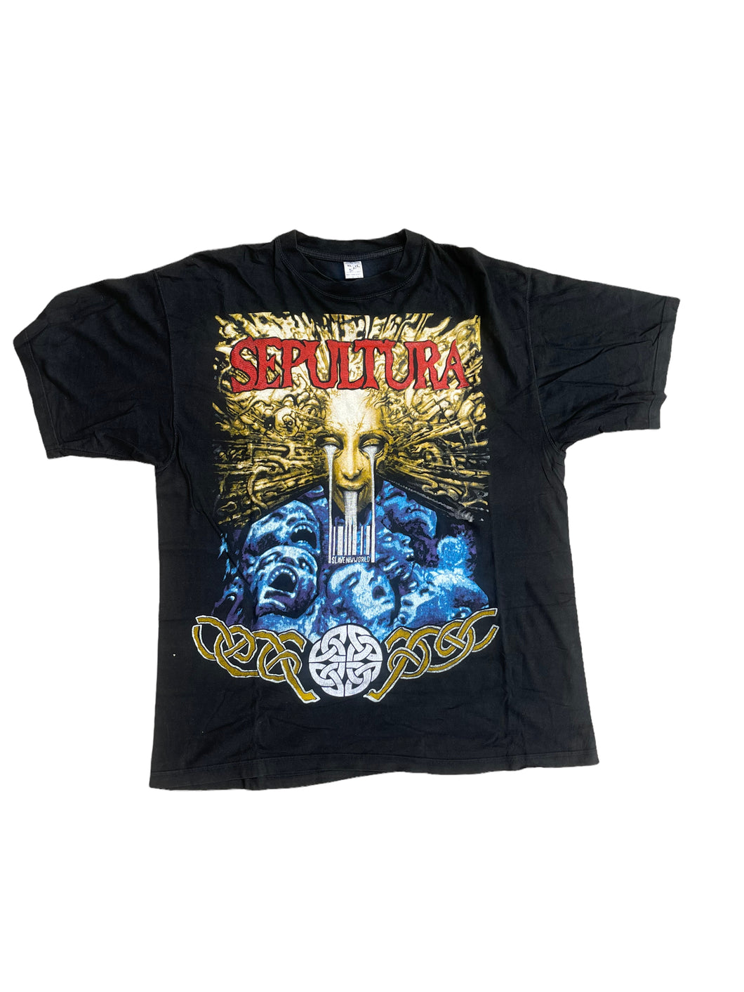 Sepultura Slave New World 1994 Single Band T-Shirt